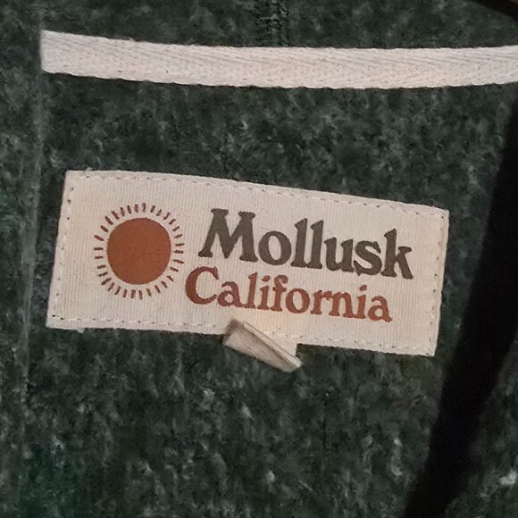 Mollusk California Whale Patch Pullover Hoodie - Forest - Sz L* - Picture 3 of 4